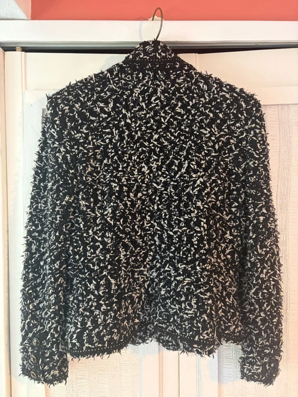 St John Black and white tweed Couture 2 piece suit size 6